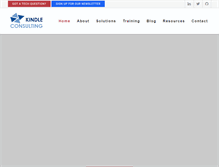 Tablet Screenshot of kindleconsulting.com